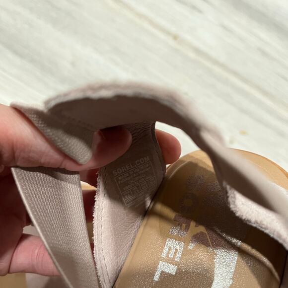 Sorel Ella 2 Ankle Wrap Suede Slingback Strappy Sandals Size 9.5 - Picture 5 of 5